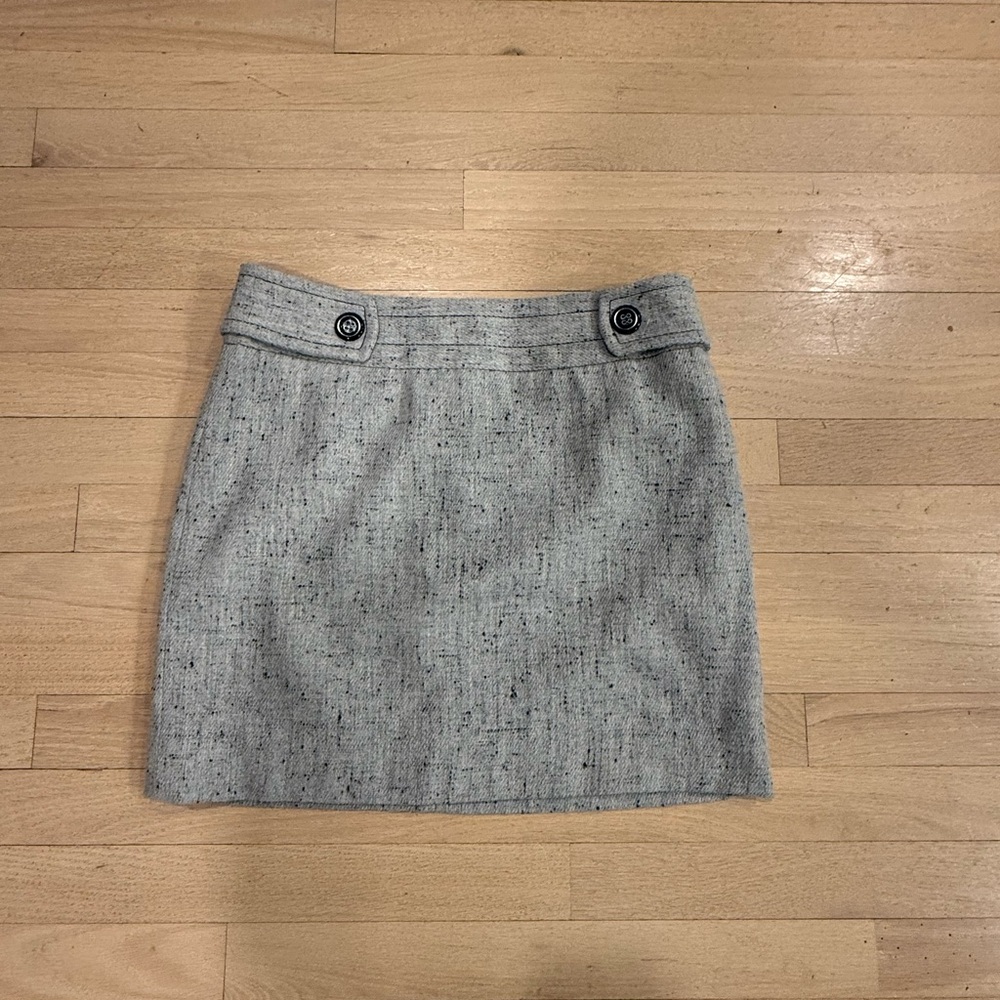 Outback Red Gray Tweed Wool Skirt Size 6 Gap Banana Republic